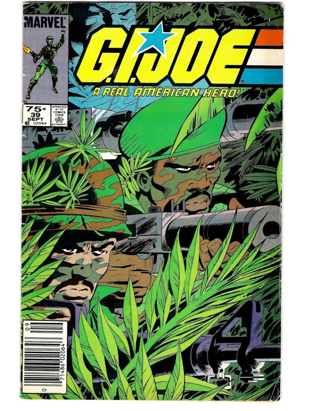 G.I. Joe A Real American Hero # 39 Newsstand Marvel Comics Larry Hama, Mike Zeck